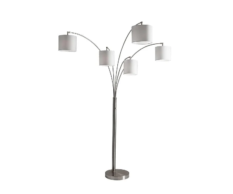 Rustic Farmhouse Style Floor Lamp for Cozy BedroomsPiera 5-light Arch Floor Lamp