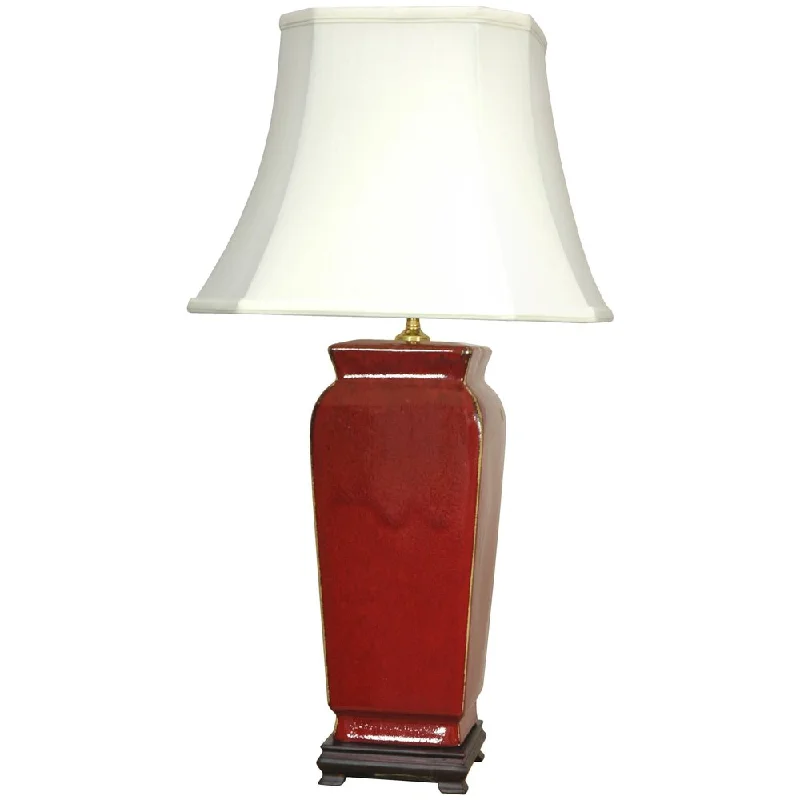 Marble Base Floor Lamp for a Touch of LuxuryPorcelain Oxblood Vase Oriental Lamp (China) Marble Base Floor Lamp for a Touch of LuxuryPorcelain Oxblood Vase Oriental Lamp (China)