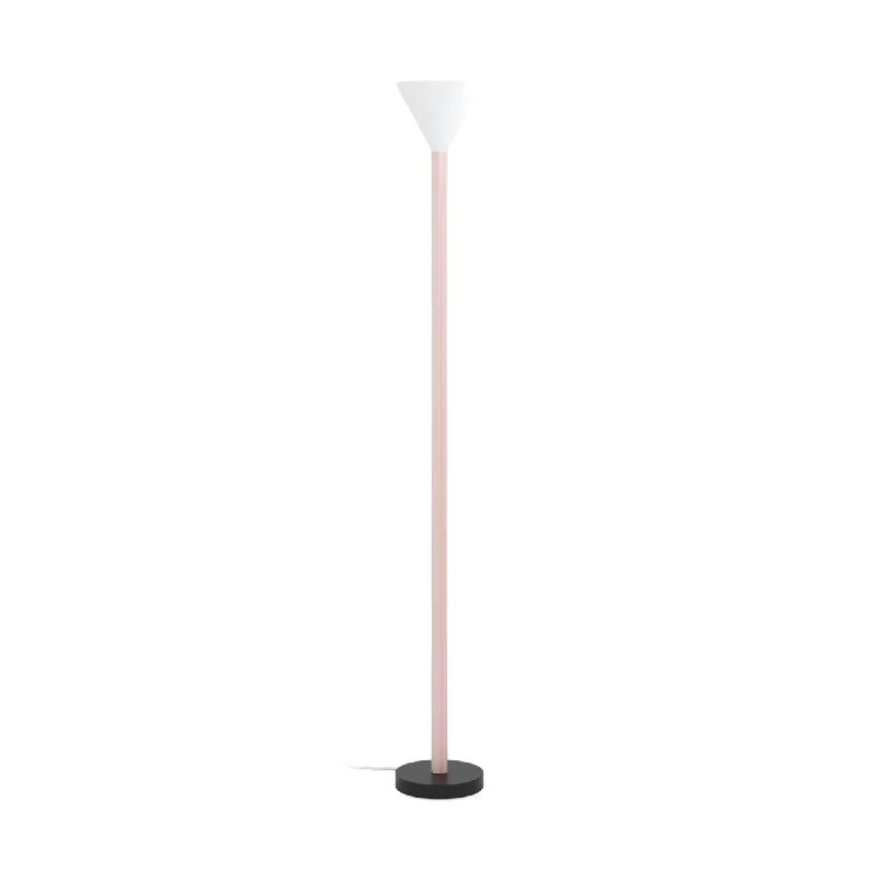 Marble Base Floor Lamp for a Touch of LuxuryProfiles F02 Floor Lamp - Black/White/Pink