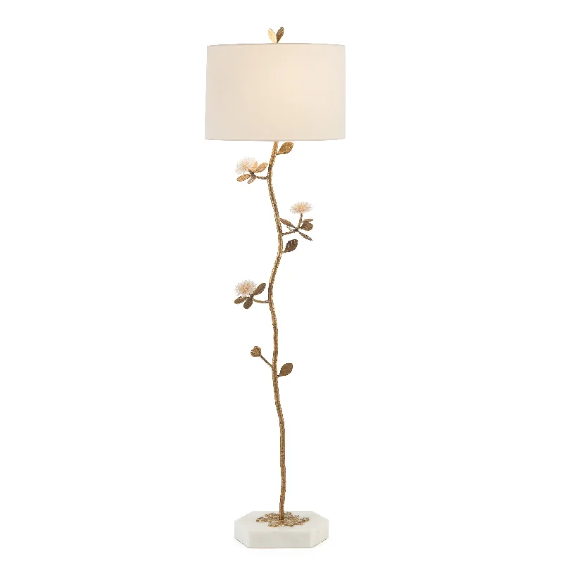Glass Floor Lamp with Frosted Shades for Soft Diffused LightQuartz Bloom Floor Lamp
