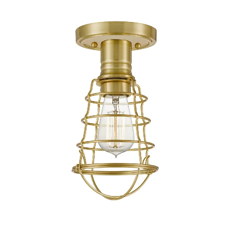 Way Switch Floor Lamp for Multiple Light Intensity LevelsQuoizel Mixon 1 Light Brass Semi-flush Mount Way Switch Floor Lamp for Multiple Light Intensity LevelsQuoizel Mixon 1 Light Brass Semi-flush Mount