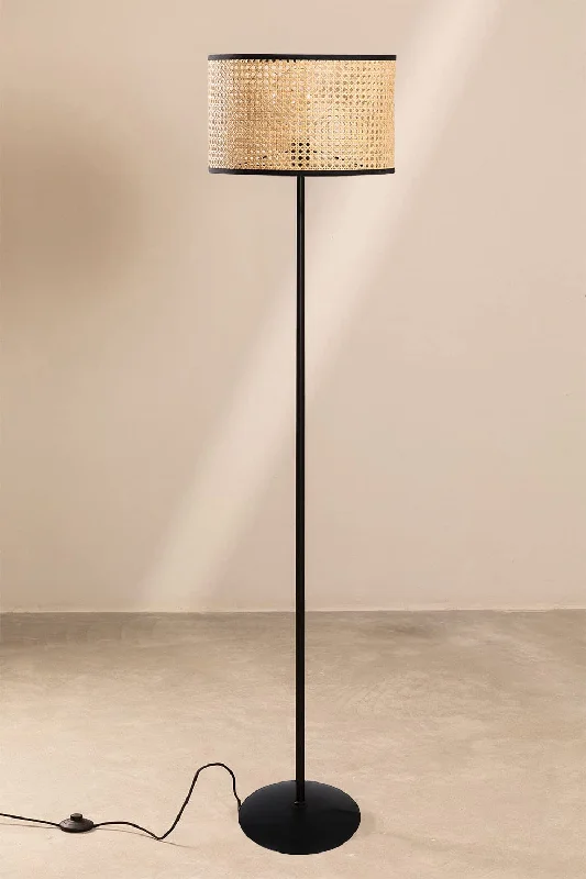 Glass Floor Lamp with Frosted Shades for Soft Diffused LightRattan Cane Webbing Floor Lamp Bamboo Floor Lamp Cane Floor Lamp-Astrid Glass Floor Lamp with Frosted Shades for Soft Diffused LightRattan Cane Webbing Floor Lamp Bamboo Floor Lamp Cane Floor Lamp-Astrid