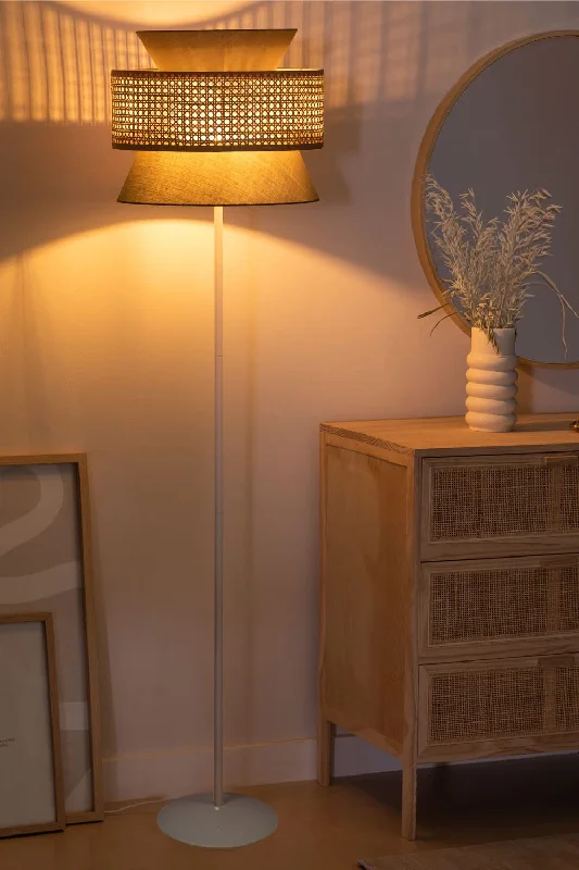 Dimmable Floor Lamp for Adjustable Lighting AmbianceRattan Cane Webbing Floor Lamp Bamboo Floor Lamp Cane Floor Lamp (Cone Shape)-Angelea Dimmable Floor Lamp for Adjustable Lighting AmbianceRattan Cane Webbing Floor Lamp Bamboo Floor Lamp Cane Floor Lamp (Cone Shape)-Angelea