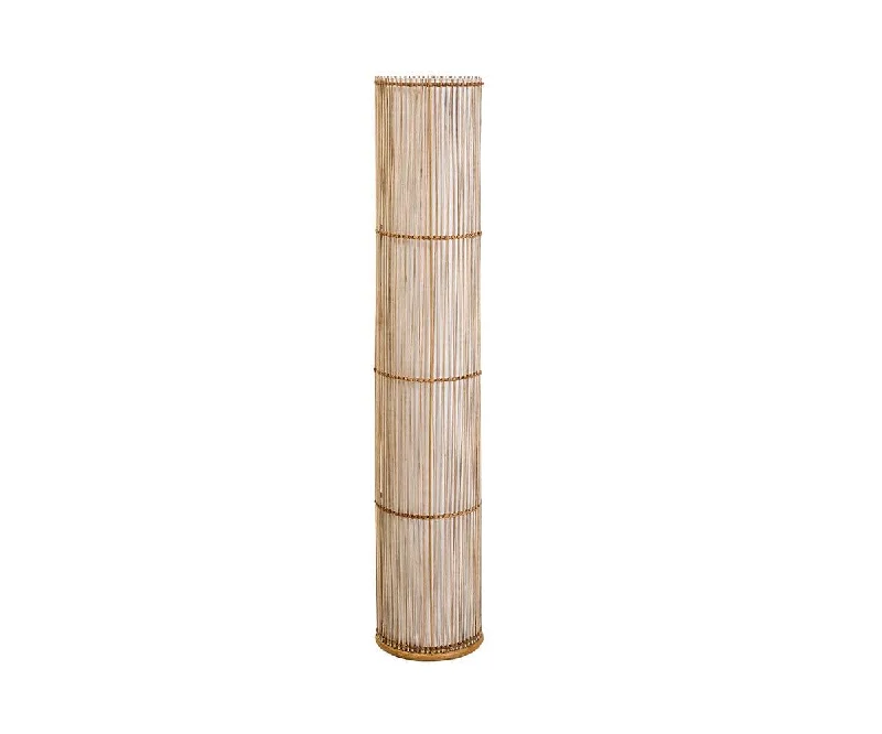 Smart Floor Lamp with Voice Control and Bluetooth ConnectivityRattan Floor Lamp