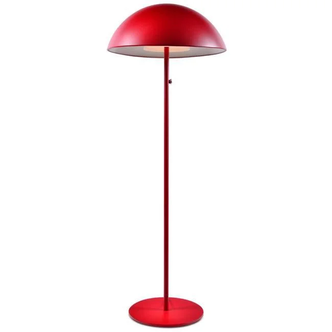 Bohemian Inspired Floor Lamp for Eclectic Home DecorRed Dome Top Floor Lamp