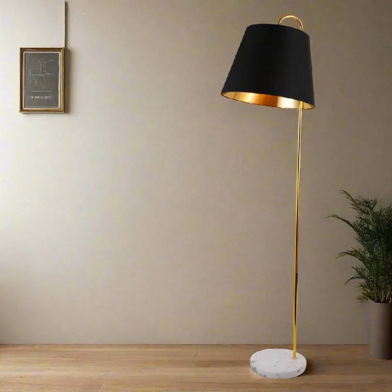 Dimmable Floor Lamp for Adjustable Lighting AmbianceCaroline Oversized Shaded Marble Floor Lamp - Brass and Black Linen Shade, 1620mm High, PL0157 Dimmable Floor Lamp for Adjustable Lighting AmbianceCaroline Oversized Shaded Marble Floor Lamp - Brass and Black Linen Shade, 1620mm High, PL0157