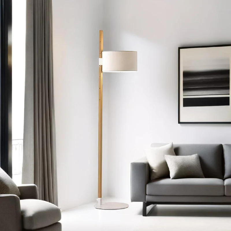 Marble Base Floor Lamp for a Touch of LuxuryRiu Floor Lamp in Black or White