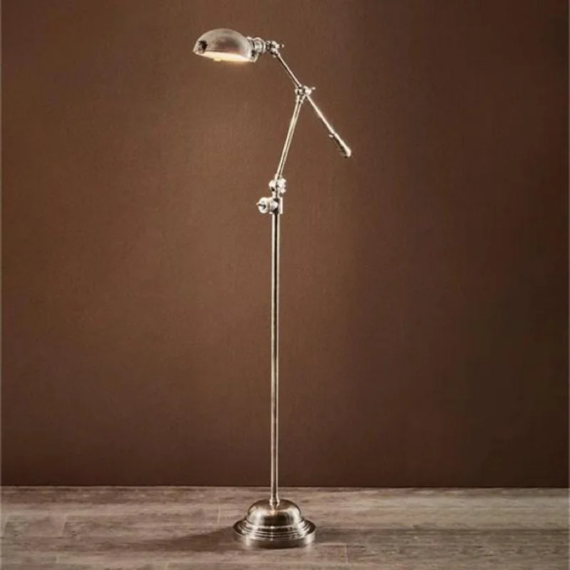 Way Switch Floor Lamp for Multiple Light Intensity LevelsRoyce Floor Lamp in Antique Silver or Antique Brass Way Switch Floor Lamp for Multiple Light Intensity LevelsRoyce Floor Lamp in Antique Silver or Antique Brass