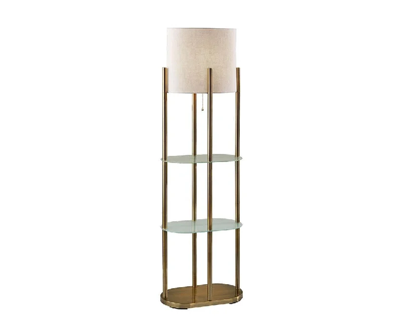 USB Charging Port Floor Lamp for Convenient Device ChargingRusso Shelf Floor Lamp