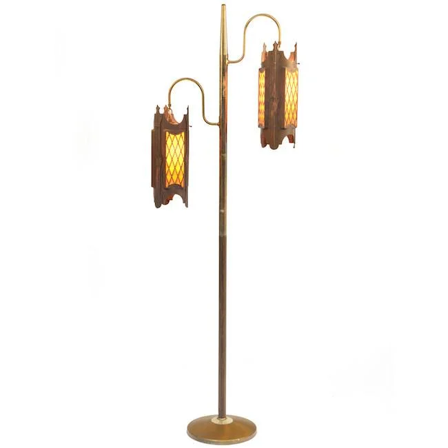  Way Switch Floor Lamp for Multiple Light Intensity LevelsRustic Double Hanging Pendant Floor Lamp