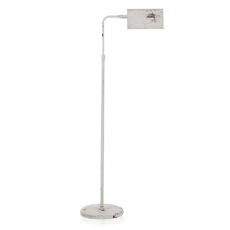 Fabric Floor Lamp with a Linen Shade for a Relaxed AestheticRustic Task Floor Lamp