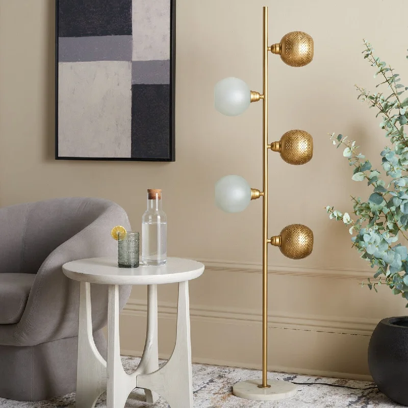 Victorian Style Floor Lamp for Traditional and Elegant InteriorsSAFAVIEH Lighting Syna 5 Light 61-inch Floor Lamp - Multi - 15Wx10Dx61H