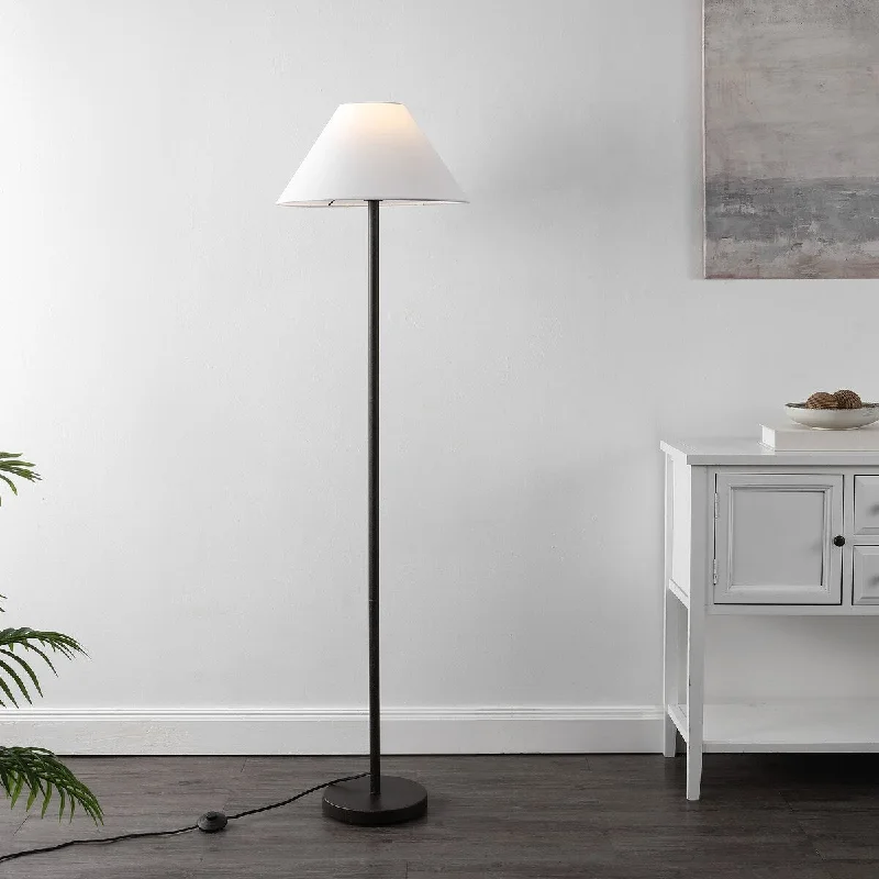 Metal Floor Lamp with a Matte Black Finish for a Sleek LookSAFAVIEH Lighting Zaire 65-inch Floor Lamp - Black - 18Wx18Dx65H Metal Floor Lamp with a Matte Black Finish for a Sleek LookSAFAVIEH Lighting Zaire 65-inch Floor Lamp - Black - 18Wx18Dx65H