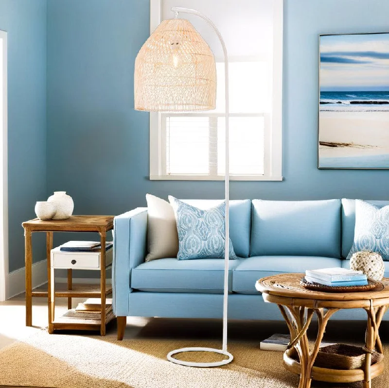Fabric Floor Lamp with a Linen Shade for a Relaxed AestheticRattan Floor Lamp - Best-Selling Coastal Chic Lighting in White or Black Fabric Floor Lamp with a Linen Shade for a Relaxed AestheticRattan Floor Lamp - Best-Selling Coastal Chic Lighting in White or Black