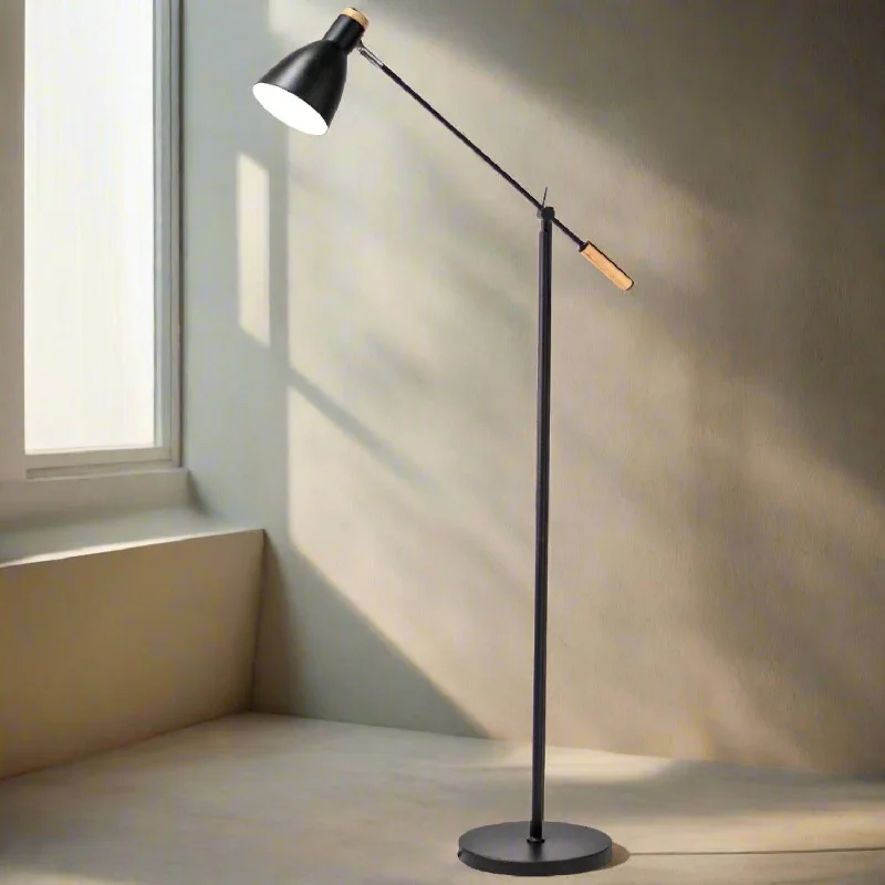 Fabric Floor Lamp with a Linen Shade for a Relaxed AestheticElena Sleek Scandinavian Metal Floor Lamp - Black or White, Adjustable, 1400mm High, PL0013 Fabric Floor Lamp with a Linen Shade for a Relaxed AestheticElena Sleek Scandinavian Metal Floor Lamp - Black or White, Adjustable, 1400mm High, PL0013
