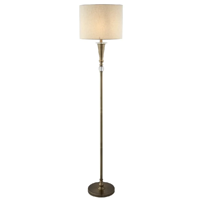 Glass Floor Lamp with Frosted Shades for Soft Diffused LightSearchlight 1012AB Oscar 1 Light Floor Lamp Antique Brass Linen Shade Glass Floor Lamp with Frosted Shades for Soft Diffused LightSearchlight 1012AB Oscar 1 Light Floor Lamp Antique Brass Linen Shade