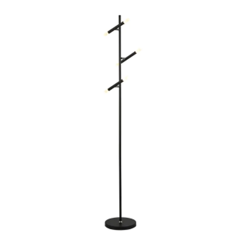 Glass Floor Lamp with Frosted Shades for Soft Diffused LightSearchlight 4869BK Wands 3 Light LED Floor Lamp Black Metal Acrylic Glass Floor Lamp with Frosted Shades for Soft Diffused LightSearchlight 4869BK Wands 3 Light LED Floor Lamp Black Metal Acrylic