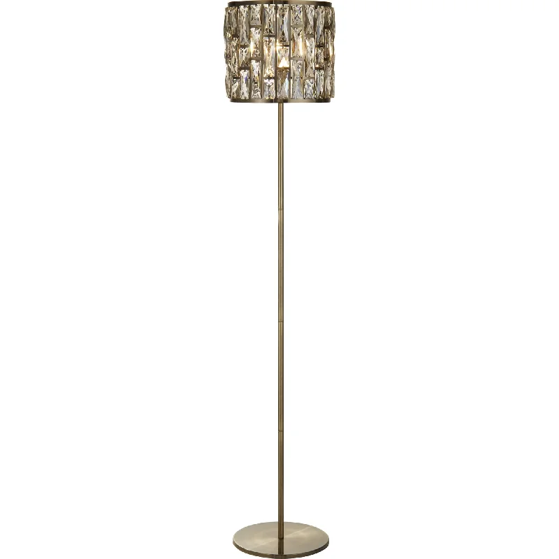 Rustic Farmhouse Style Floor Lamp for Cozy BedroomsSearchlight 6589AB Bijou Floor Lamp Antique Brass Metal Champagne Glass Rustic Farmhouse Style Floor Lamp for Cozy BedroomsSearchlight 6589AB Bijou Floor Lamp Antique Brass Metal Champagne Glass