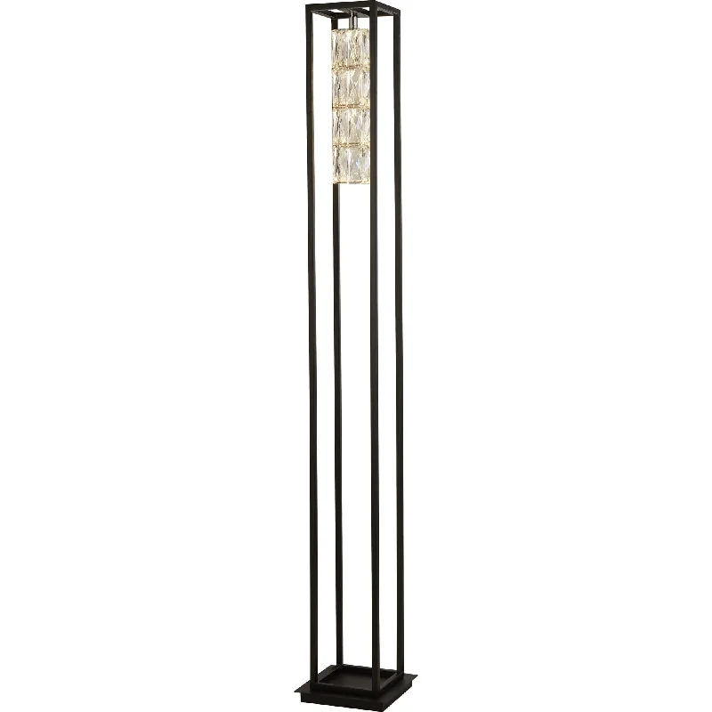 Rustic Farmhouse Style Floor Lamp for Cozy BedroomsSearchlight 89563BK Elevator LED Floor Lamp Matt Black Frame Crystal Centre Rustic Farmhouse Style Floor Lamp for Cozy BedroomsSearchlight 89563BK Elevator LED Floor Lamp Matt Black Frame Crystal Centre
