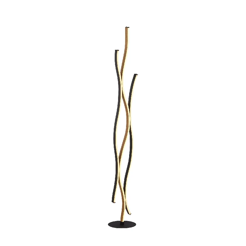 Victorian Style Floor Lamp for Traditional and Elegant InteriorsSearchlight 32102-1BK Bloom | LED Floor Lamp | Black Metal with Wood Effect Victorian Style Floor Lamp for Traditional and Elegant InteriorsSearchlight 32102-1BK Bloom | LED Floor Lamp | Black Metal with Wood Effect