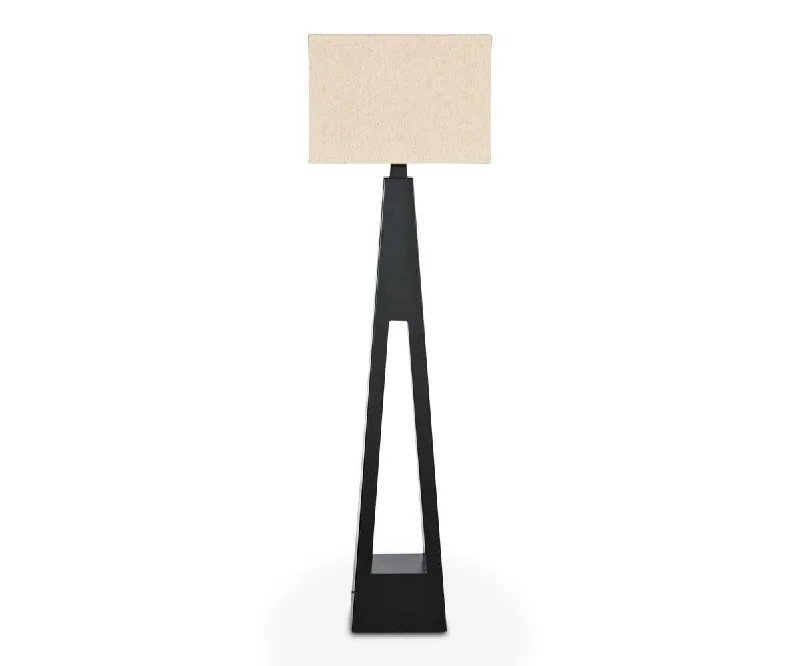 Metal Floor Lamp with a Matte Black Finish for a Sleek LookShangrila Floor Lamp - Black Metal Floor Lamp with a Matte Black Finish for a Sleek LookShangrila Floor Lamp - Black