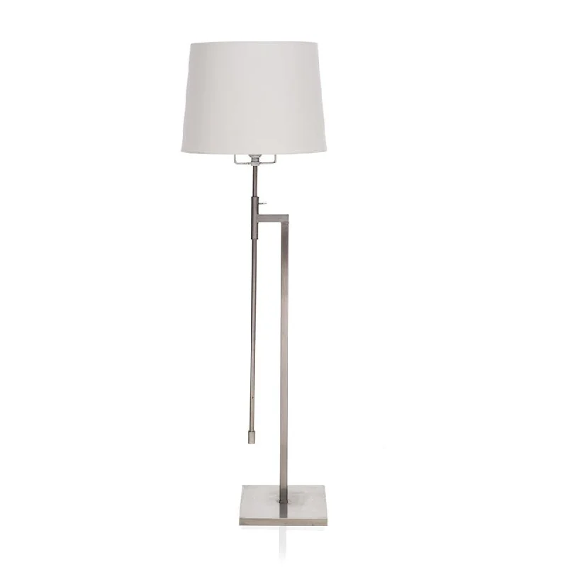 Adjustable Height Floor Lamp for Versatile Lighting NeedsSilver Base Floor Lamp