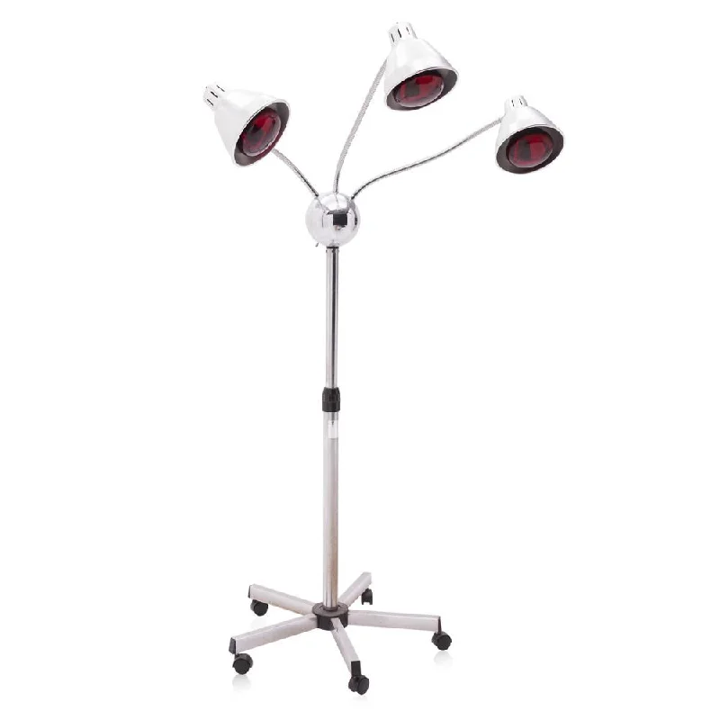 Wood Floor Lamp with Natural Grain for a Warm and Organic FeelSilver Heat Lamp