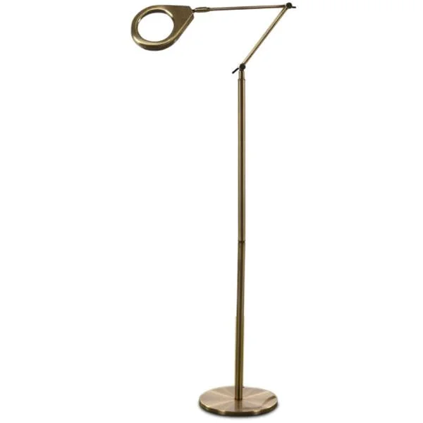 Fabric Floor Lamp with a Linen Shade for a Relaxed AestheticSpy Glass Floor Light