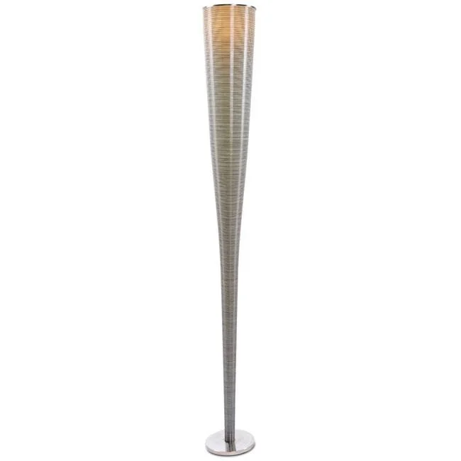 Dimmable Floor Lamp for Adjustable Lighting AmbianceStriped Cone Floor Lamp