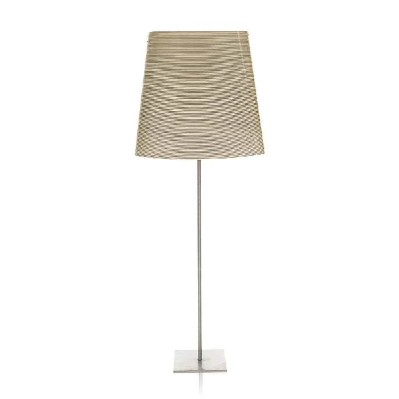 USB Charging Port Floor Lamp for Convenient Device ChargingTan Pinstripe Floor Lamp