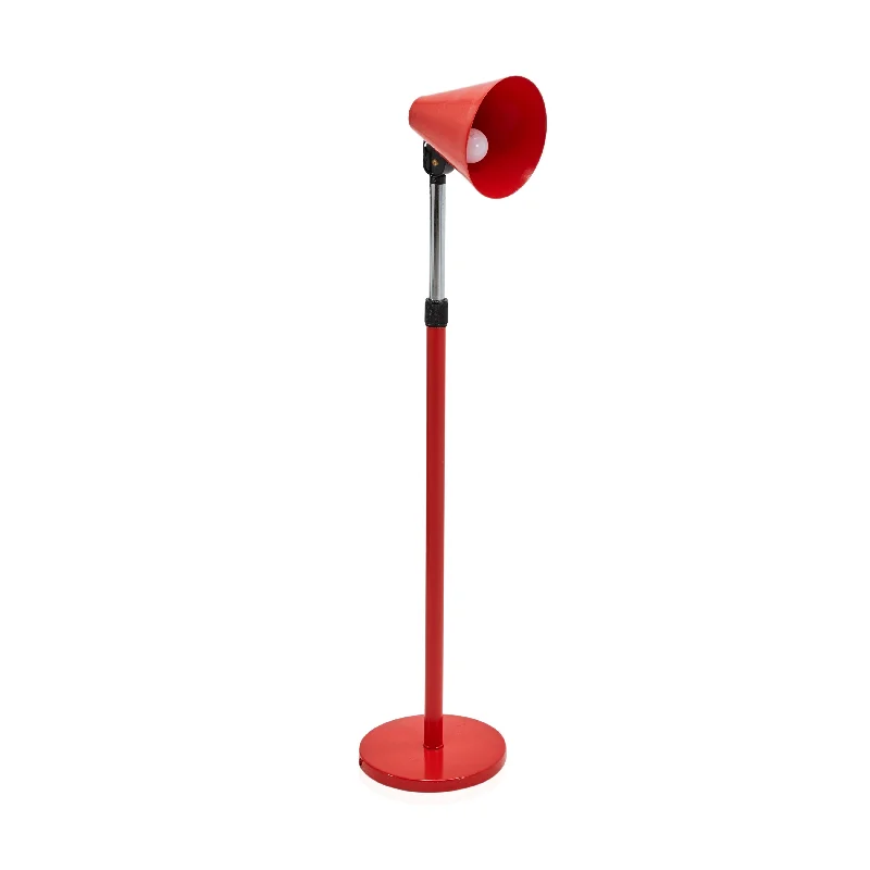 Marble Base Floor Lamp for a Touch of LuxuryRed Telescoping Modern Floor Lamp
