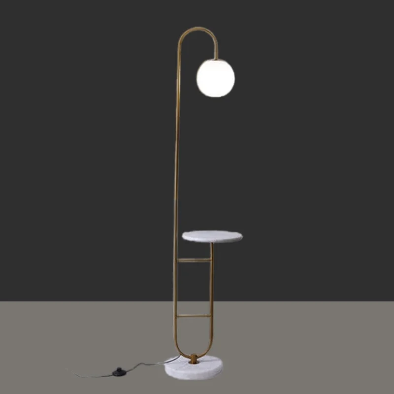 Metal Floor Lamp with a Matte Black Finish for a Sleek LookON THE FLOOR, BABY! PEDESTAL LAMP