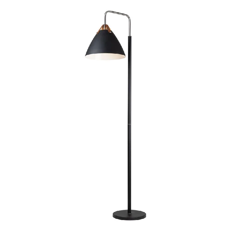 Smart Floor Lamp with Voice Control and Bluetooth ConnectivityTote Collection Floor Lamp, Black & Brass Smart Floor Lamp with Voice Control and Bluetooth ConnectivityTote Collection Floor Lamp, Black & Brass