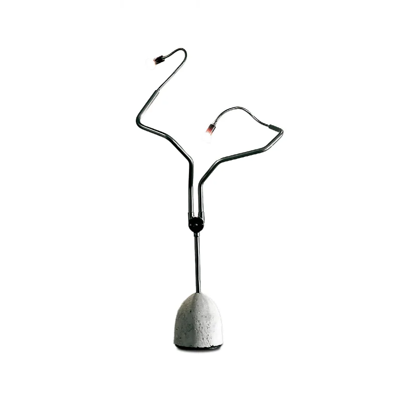 Glass Floor Lamp with Frosted Shades for Soft Diffused LightTree Light 825 Floor Lamp - Concrete/Gunmetal