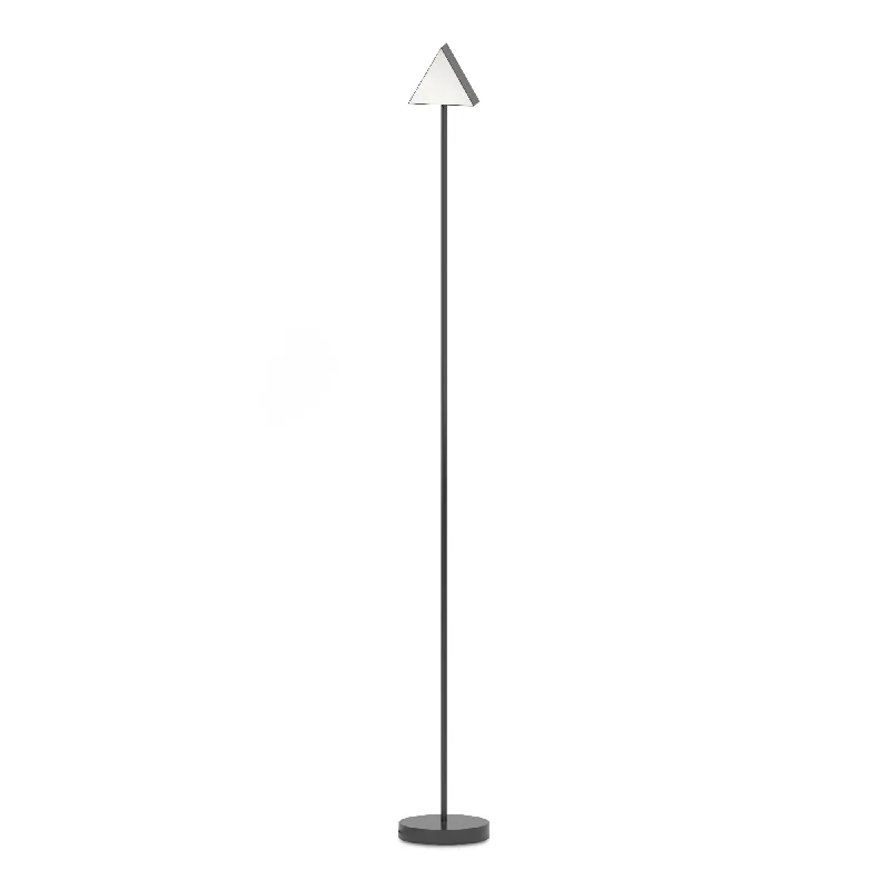 Rustic Farmhouse Style Floor Lamp for Cozy BedroomsTriangle Box Floor Lamp - Black