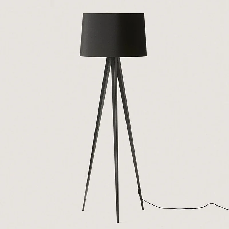 Rustic Farmhouse Style Floor Lamp for Cozy BedroomsTripod II Floor Lamp in Black