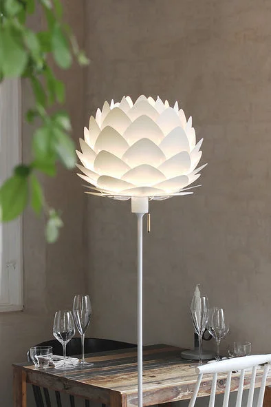 Glass Floor Lamp with Frosted Shades for Soft Diffused LightUmage Silvia Floor Lamp White Glass Floor Lamp with Frosted Shades for Soft Diffused LightUmage Silvia Floor Lamp White