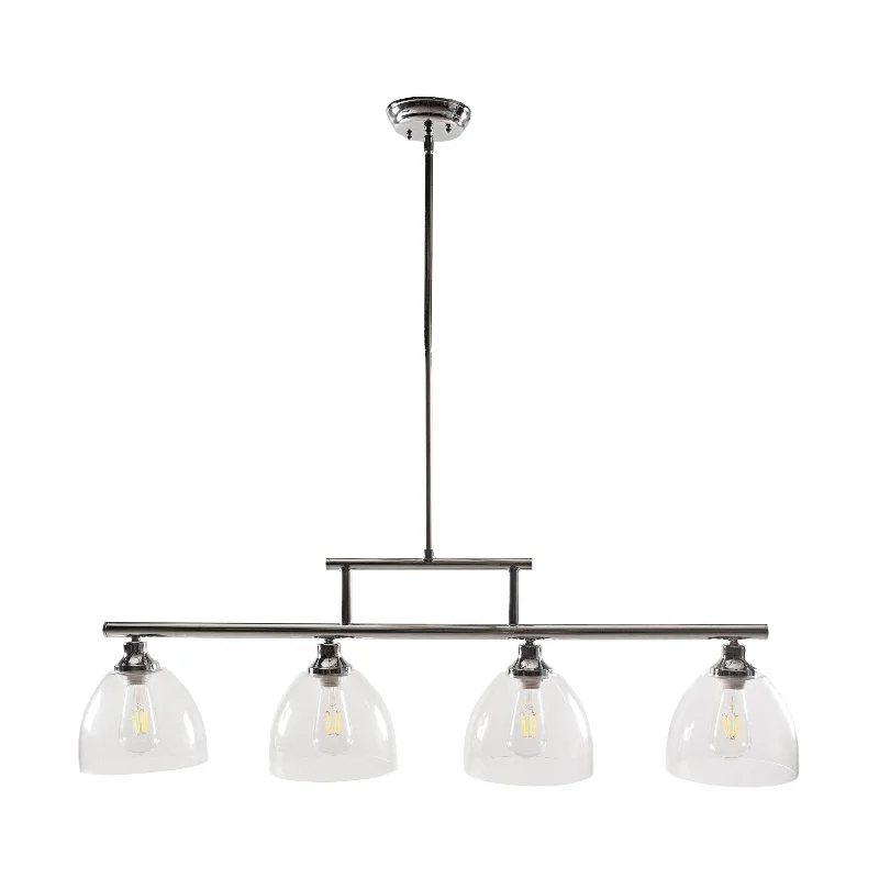 Contemporary Ceiling Lights with Unique, Abstract ShapesAalia 4 Light Chrome Pendant 112 x 20.5 x 100cm Contemporary Ceiling Lights with Unique, Abstract ShapesAalia 4 Light Chrome Pendant 112 x 20.5 x 100cm