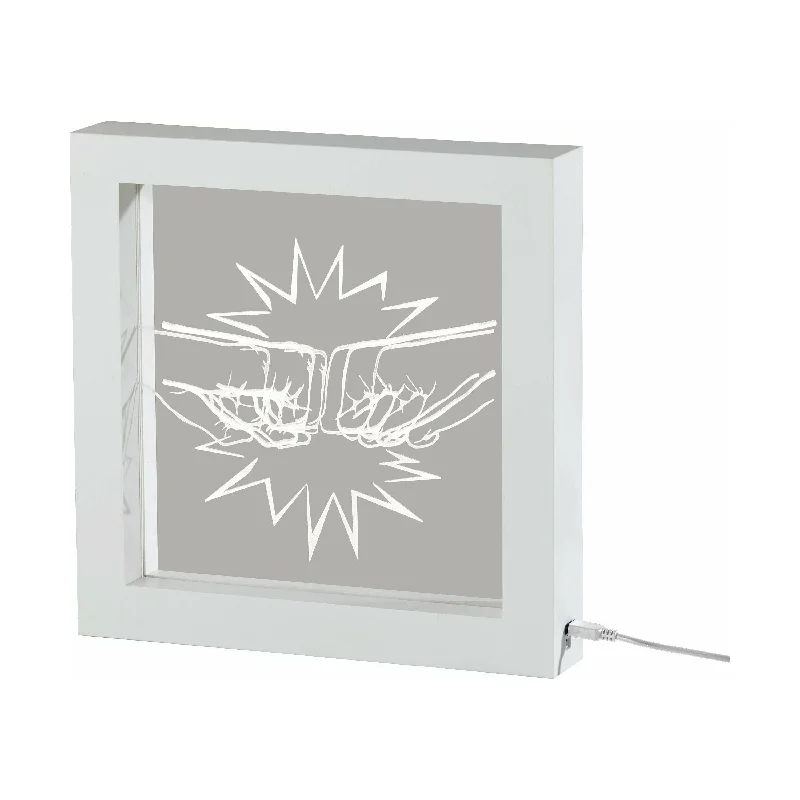 gothic style table lamps with dark finishes for a mysterious lookLight Box Table Lamp