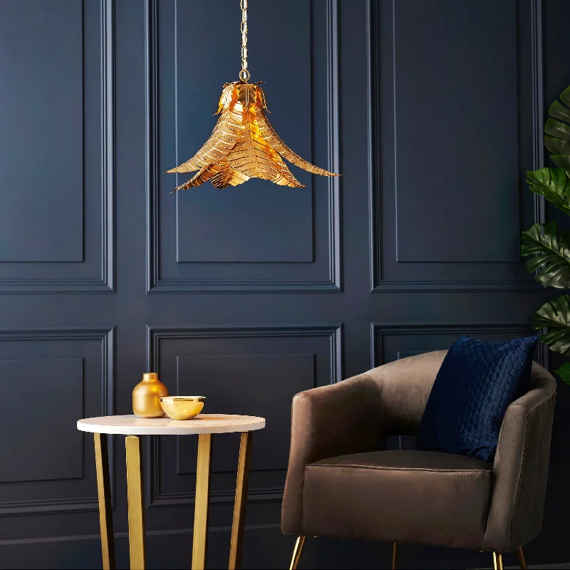Scandinavian Style Ceiling Lights with Light Wood AccentsAmos Frond Pendant Distressed Gold Scandinavian Style Ceiling Lights with Light Wood AccentsAmos Frond Pendant Distressed Gold