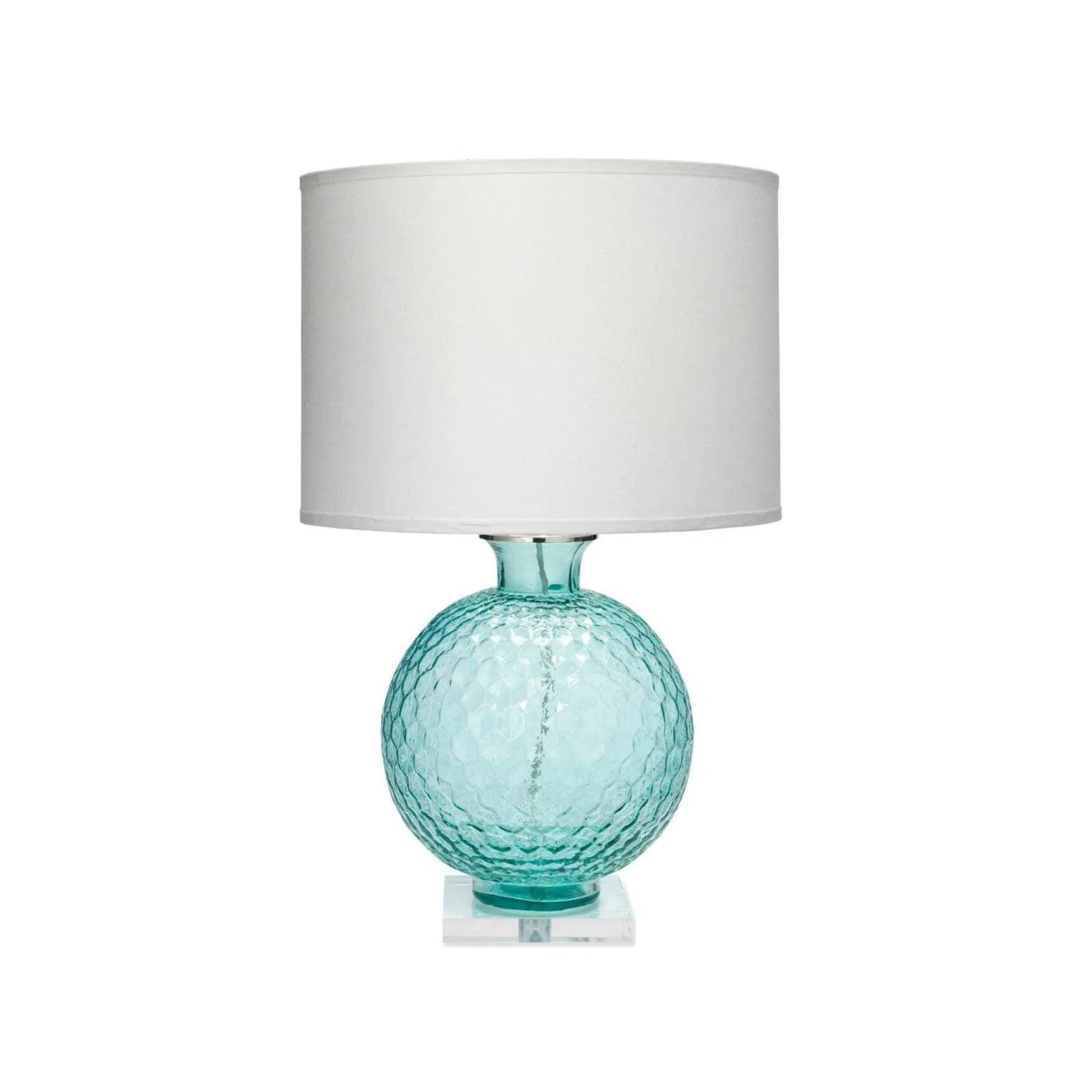 mid century modern table lamps with iconic designs for a stylish studyAqua Glass Clark Table Lamp