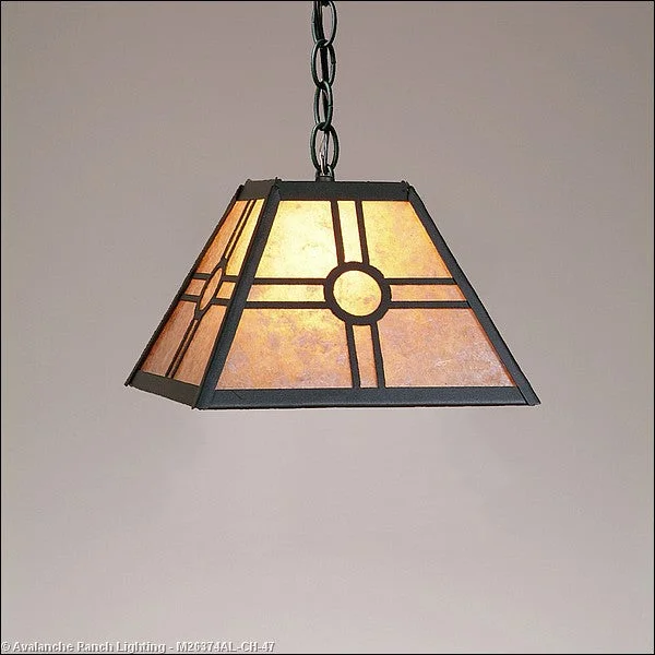 Gothic Ceiling Lights with Dark Metalwork and Pointed ArchesMini Pendants - Chain