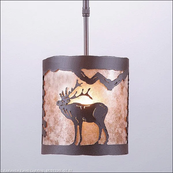 Glass Ceiling Lights with Frosted, Colored, or Etched GlassMini Pendants - Rod