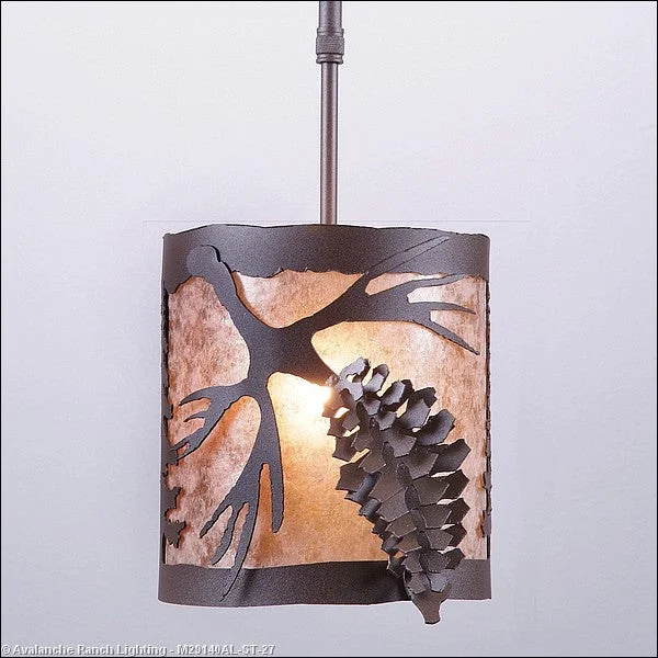 Rustic Ceiling Lights with Reclaimed Wood and Distressed FinishesMini Pendants - Rod Rustic Ceiling Lights with Reclaimed Wood and Distressed FinishesMini Pendants - Rod