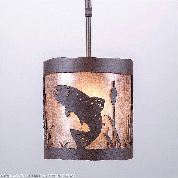 Steampunk Ceiling Lights with Gears, Cogs, and Brass AccentsMini Pendants - Rod