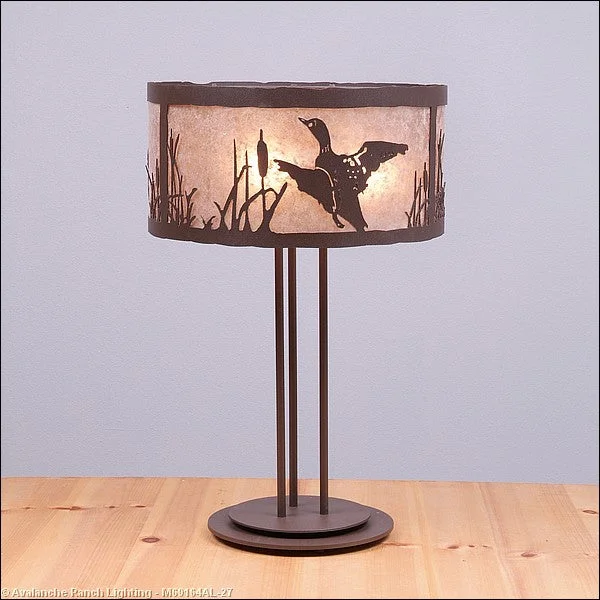 leather table lamps with a distressed texture for a rugged charmLamps - Table Lamps