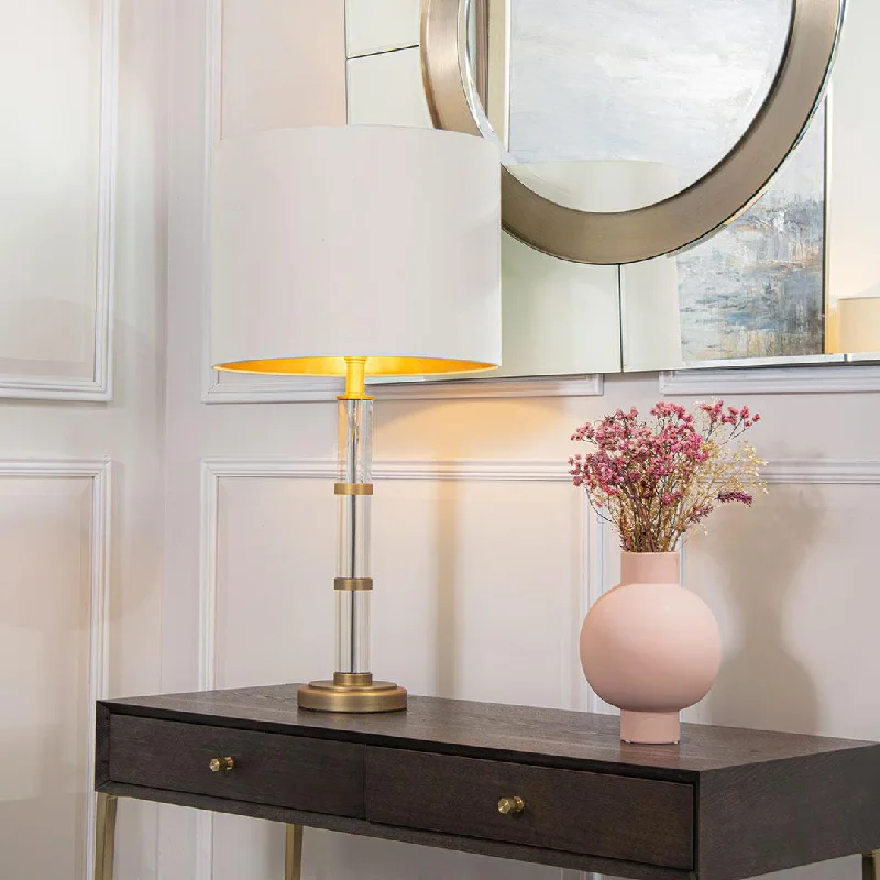 marble table lamps with a luxurious veined pattern for high end decorAvebury Table Lamp - RV Astley