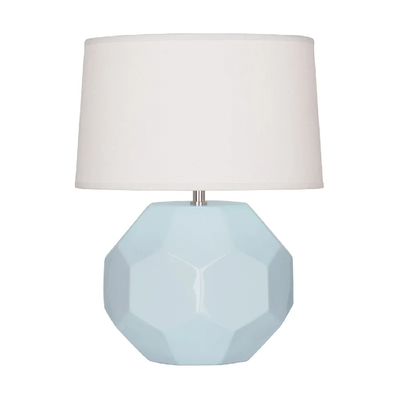 rustic farmhouse table lamps for cozy kitchensBaby Blue Franklin Accent Lamp