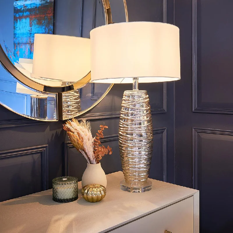 bohemian table lamps with colorful patterns for eclectic bedroomsBara Table Lamp - RV Astley