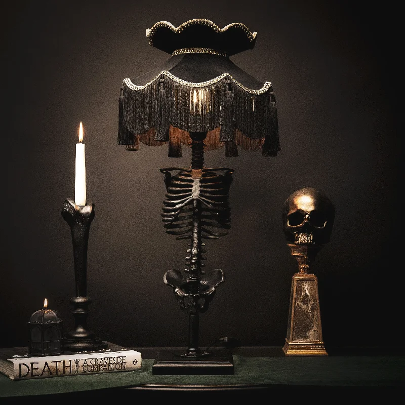 crystal table lamps with dazzling prisms for a glamorous effectBaroque Skeleton Lamp - Esther Edition by The Blackened Teeth